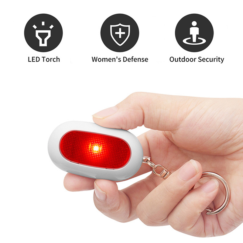 130dB Night Running Emergency Alarm Female Self-defense Device Portable Personal Outdoor ​LED Warning Signal Light Alert