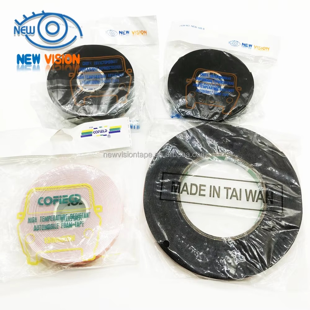 3/5M Double Sided Foam Tape Black PE Sponge Ultra-strong Self-adhesive Shockproof Waterproof Heavy Duty Mounting Tapes for Decor