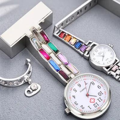 Stainless Steel Nurse Lightweight Pocket Hanging Design Durable Alloy Medical Timepiece For Women Nurses Fob Watch Student