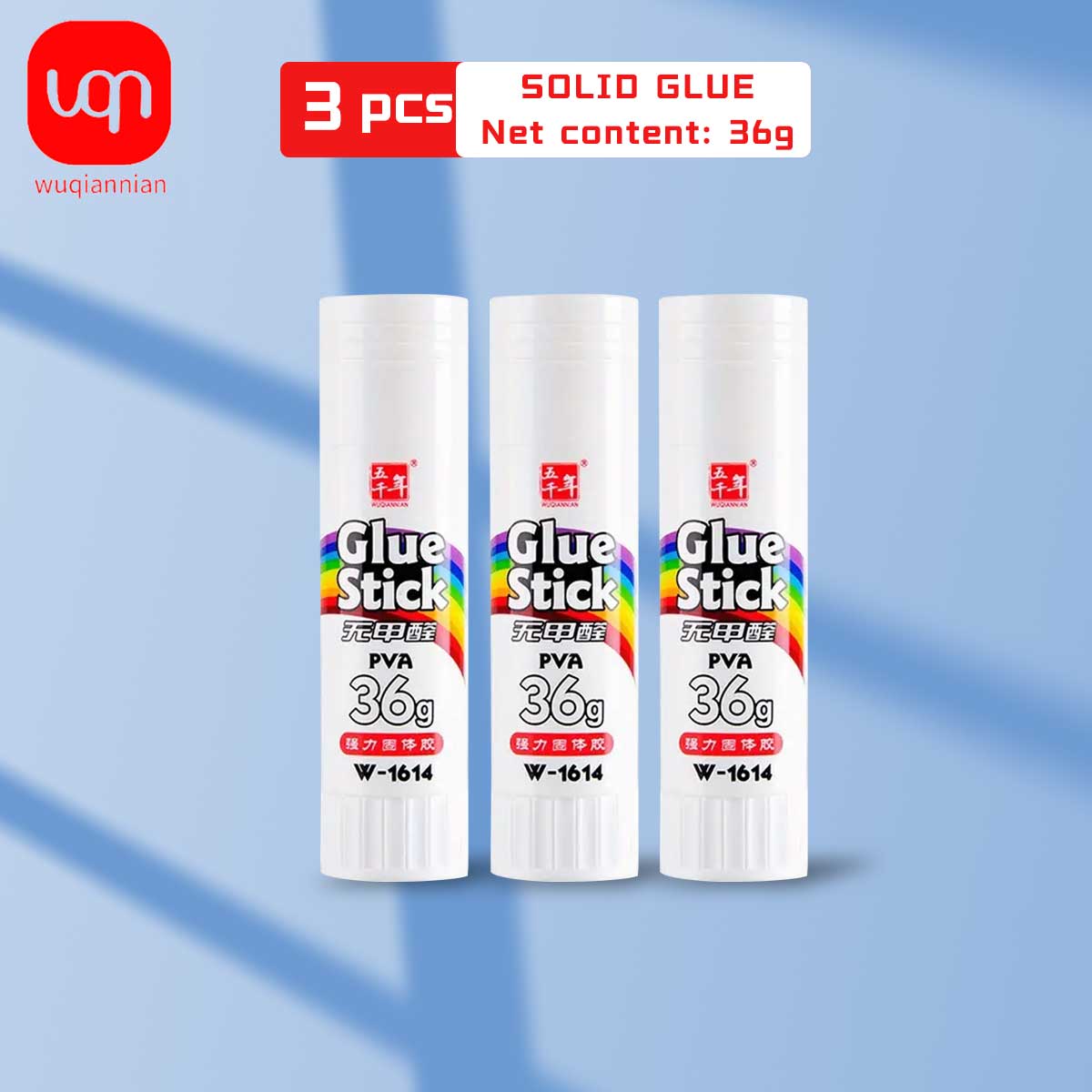 6pcs Formaldehyde Free Strong Glue Stick Solid Glue Student Stationery Special Office Glue Stick Quick Drying