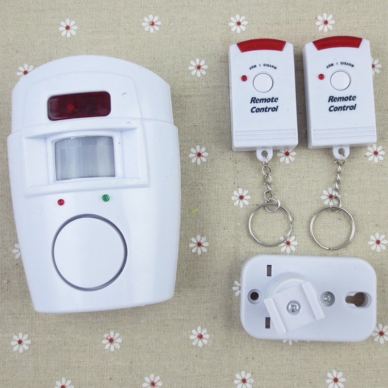 Household Infrared Anti-theft Alarm Wireless PIR Motion Sensor Detector Door Window Security System with 2 Remote Controls