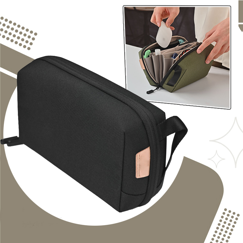 Electronics Organizer Travel Case Waterproof Tech Pouch Tech Organizer Travel Organizer Bag Pouch for Outdoor camping & Hiking
