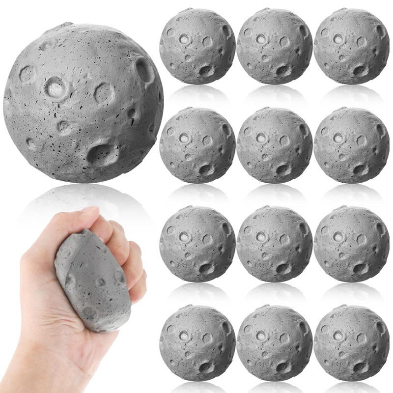 Novelty Gift Moon Sun Stress Relief Squeeze Soft Foam Ball Solar System Kids Toys Educational Antiestrés Juguetes