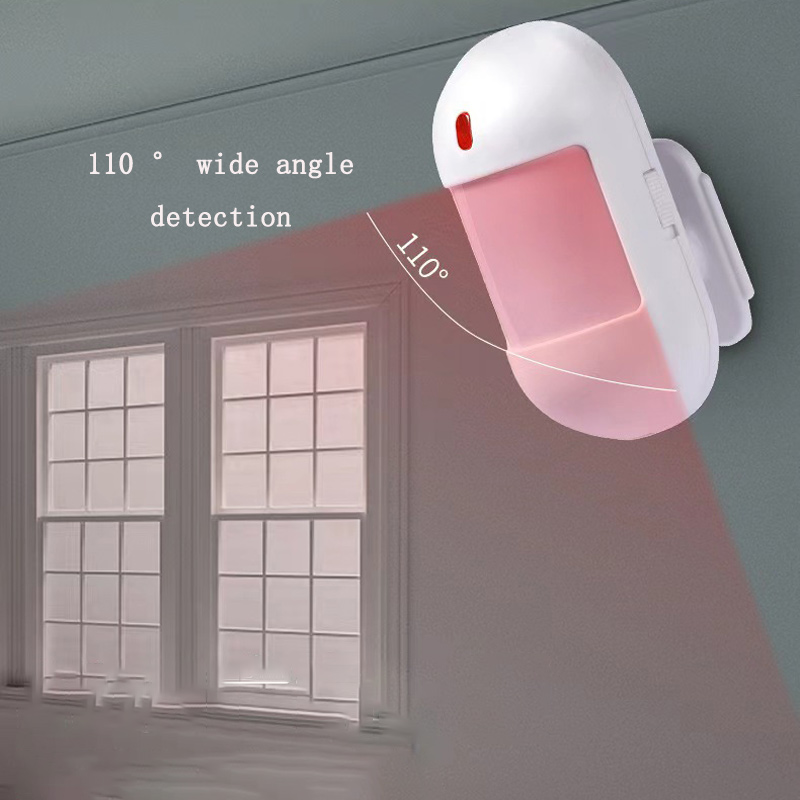433MHz Intelligent Wireless Infrared Detector Alarm Rechargeable Energy Saving Home Human Body PIR Motion Wide Angle Detection