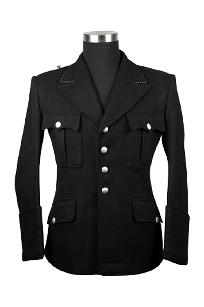 GUWM-002 WWII German M32 Elite NCO black wool tunic