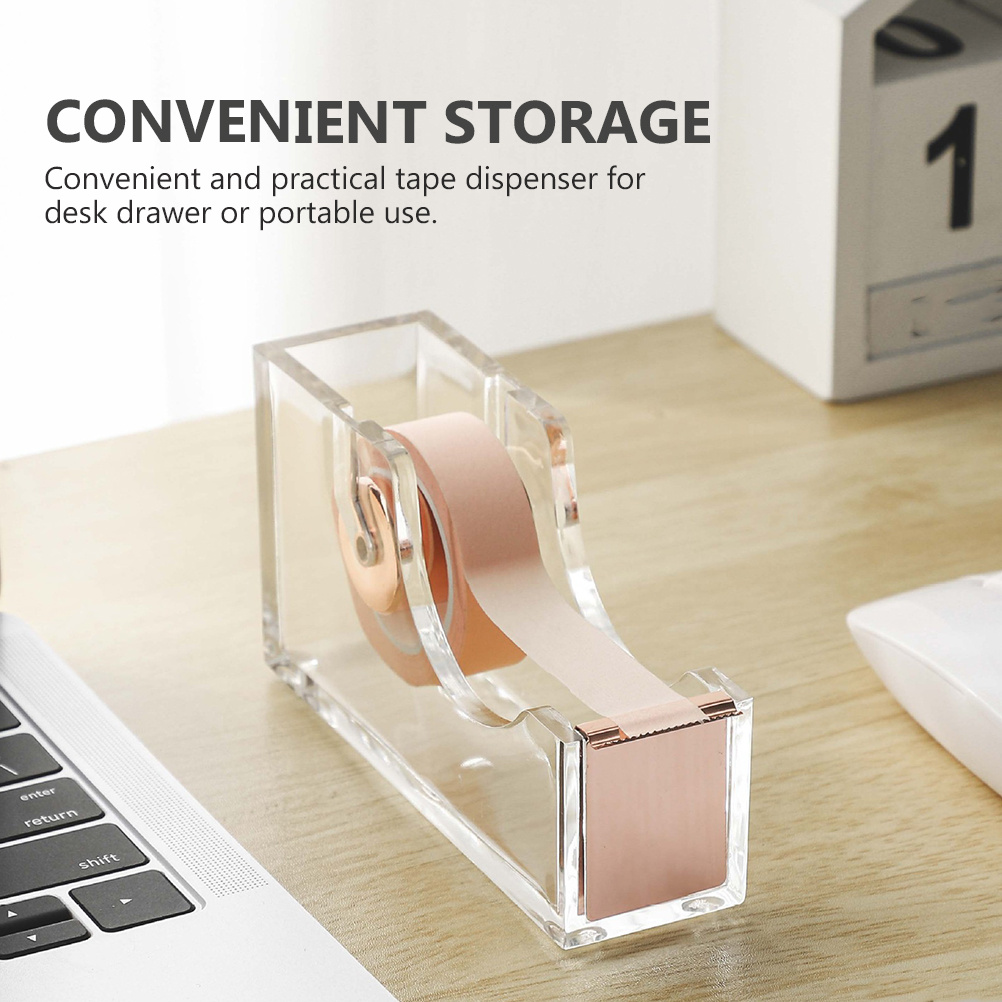 Tape Cutter Desk Dispenser Dispensers Sticky Shipping Handheld Soft Clamp Small