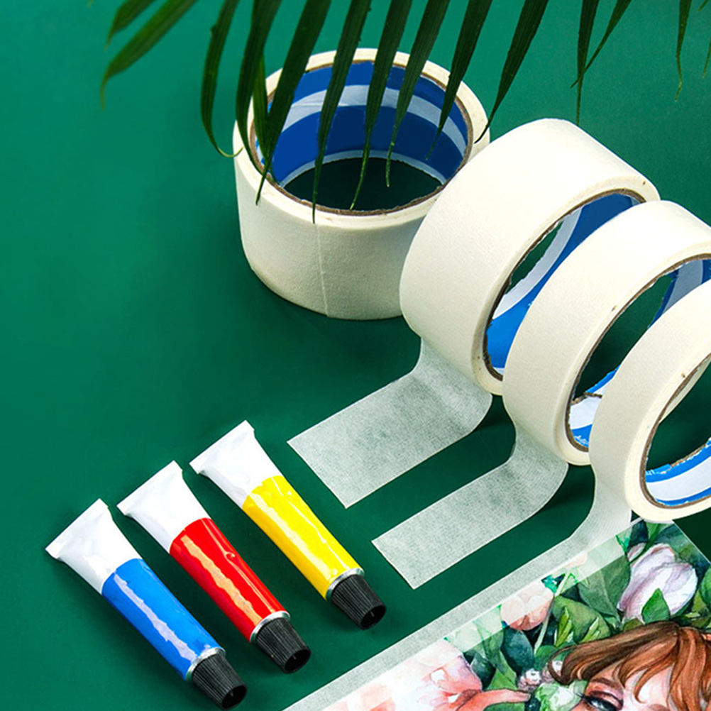 Masking Drawing Writable Adhesive Tape Tearable Adhesive Tape DIY Fitment Multi-Functional Masking Tapes White