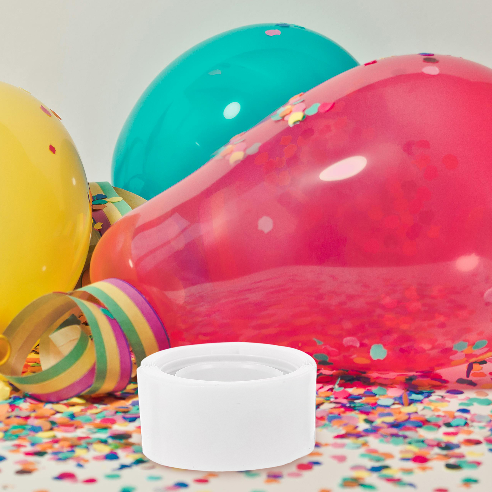 50pcs Balloon Double Sided Clear Adhesive Stickers For Party Wedding Diy Decorations Transparent Removable Sticky