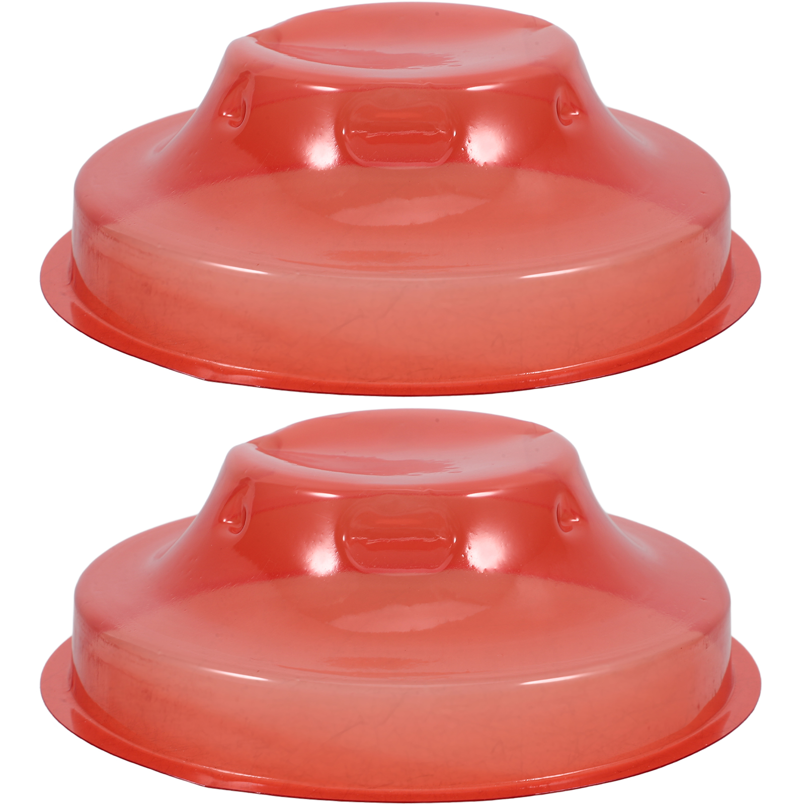 2 Pcs Smoke Protective Cover Orange Plastic Guard Plate Cap for Construction Dust Prevention