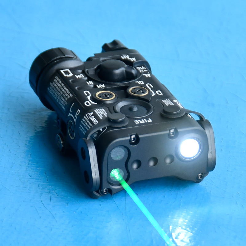 Airsoft Weapon Accessory Tactical All Metal NGAL Red Green Blue Laser Strobe IR Laser Aimming LED White Light Hunting Flashlight