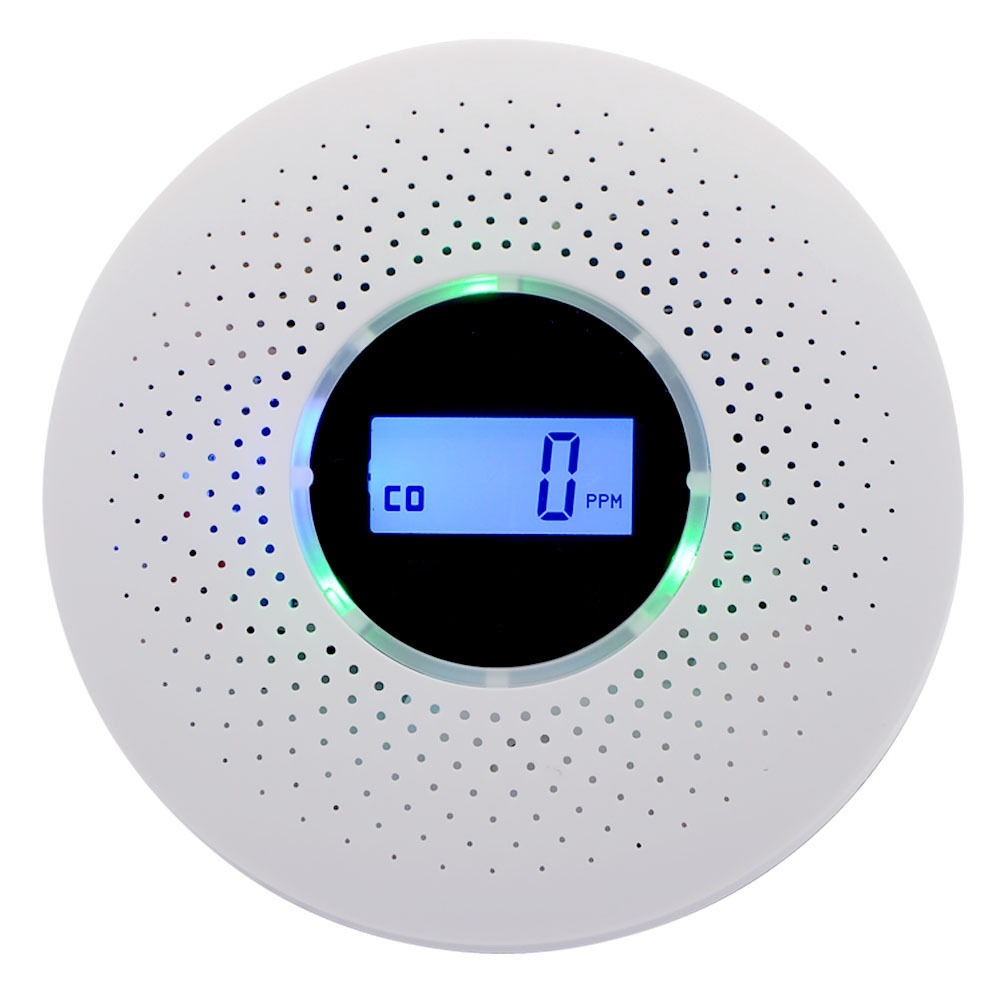 Air Quality Monitor 2 in 1 Carbon Monoxide Detector LCD Display Portable Smoke Alarm Wireless CO Monoxide Alarm For Home Outdoor