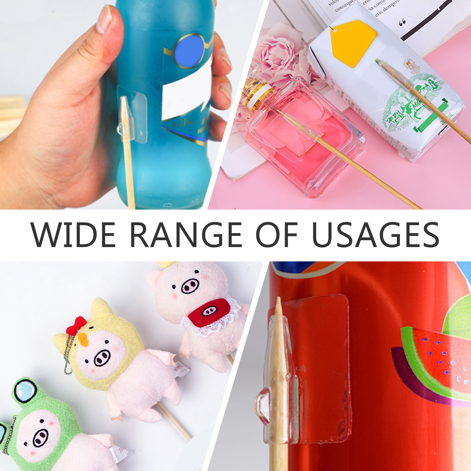 50pcs Bouquet Fixing Stickers Diy Packaging Materials For Fruits Drinking Snacks Multifunctional Glue Alternative Flower Shop