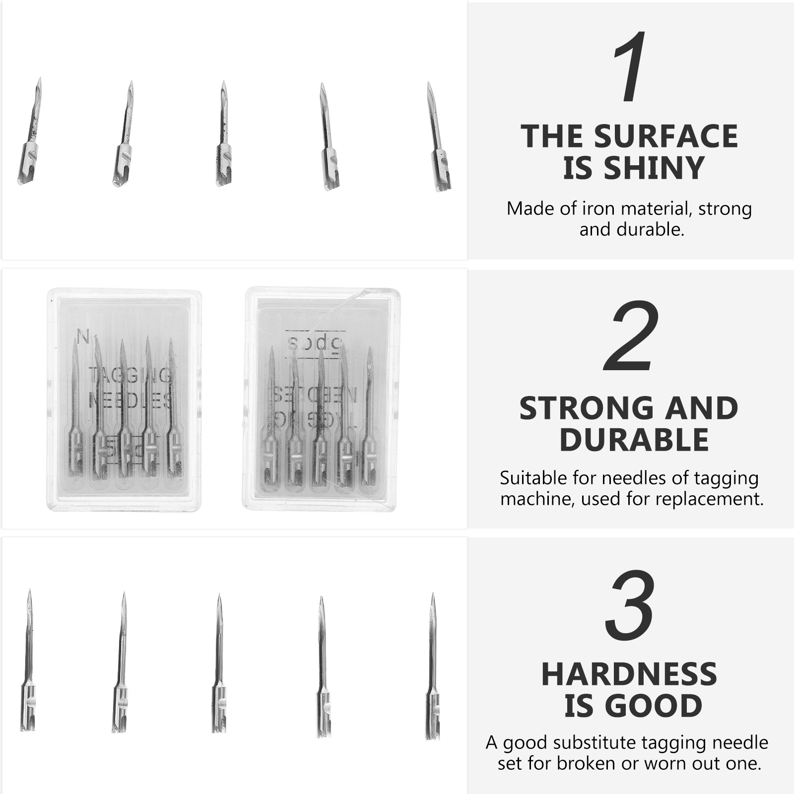 10pcs Tagging Strong Replacement Iron Tagger Parts For Price Label Tag Machine Clothing Tagger Needles Fine Metal