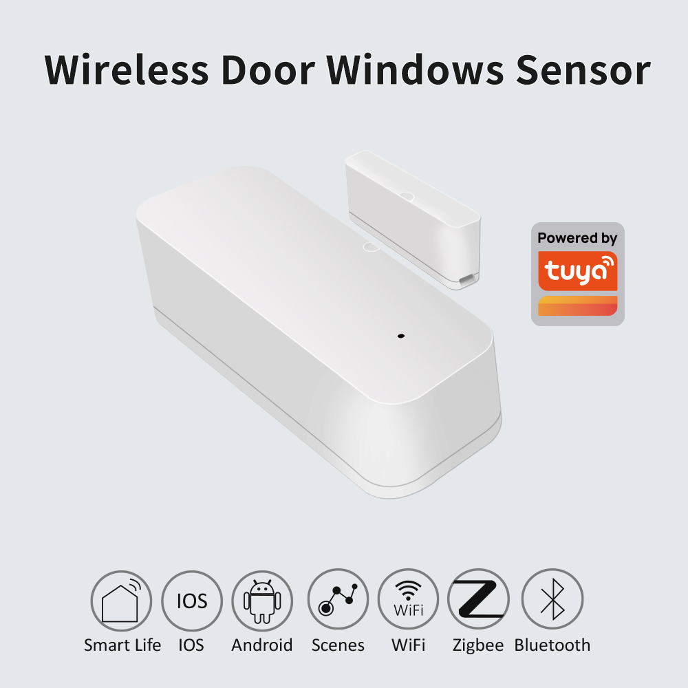 Tuya Zigbee Door Sensor Contact Sensor Open Closed Detector Smart Home Alarm Security Protection Work with Aleax Smart Life