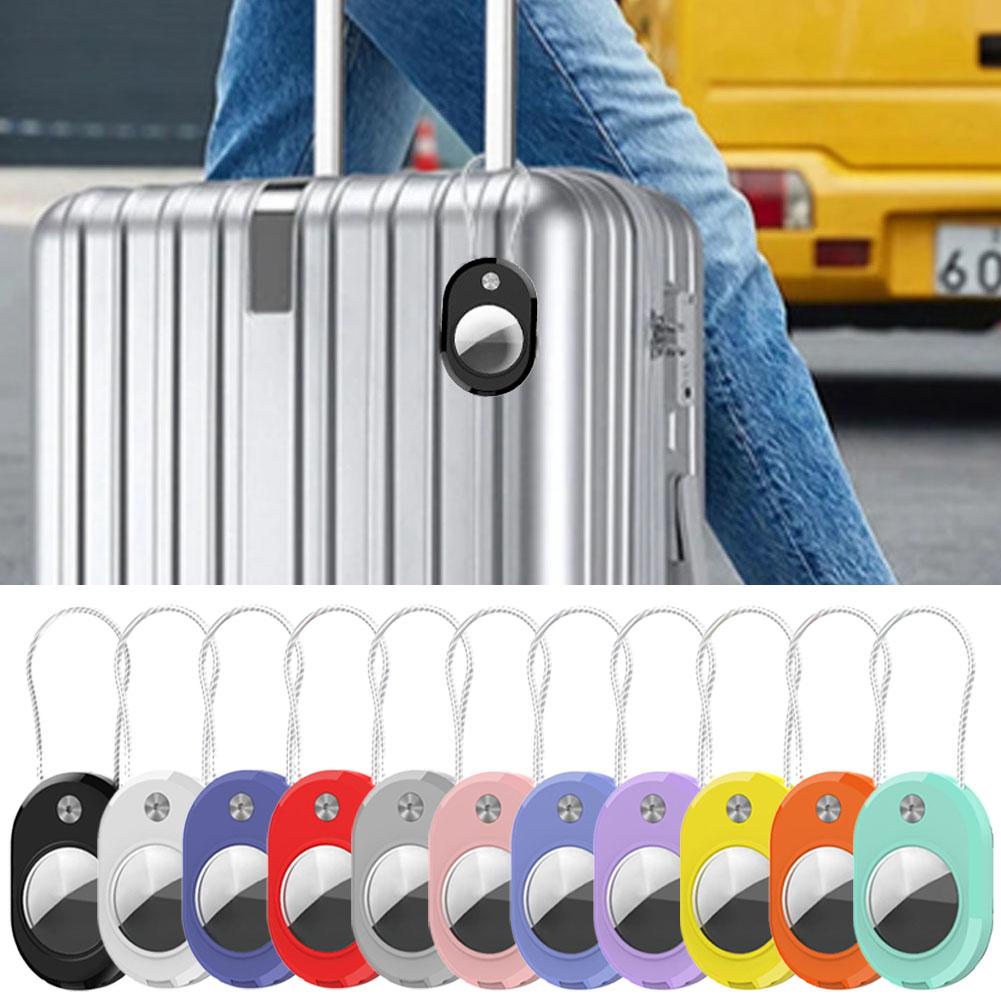 Holder For Apple Airtags Keychain Holder Case Protective Shell Tracker Accessories AntiDrop Airtags Pet Luggage Backpack Q8C9