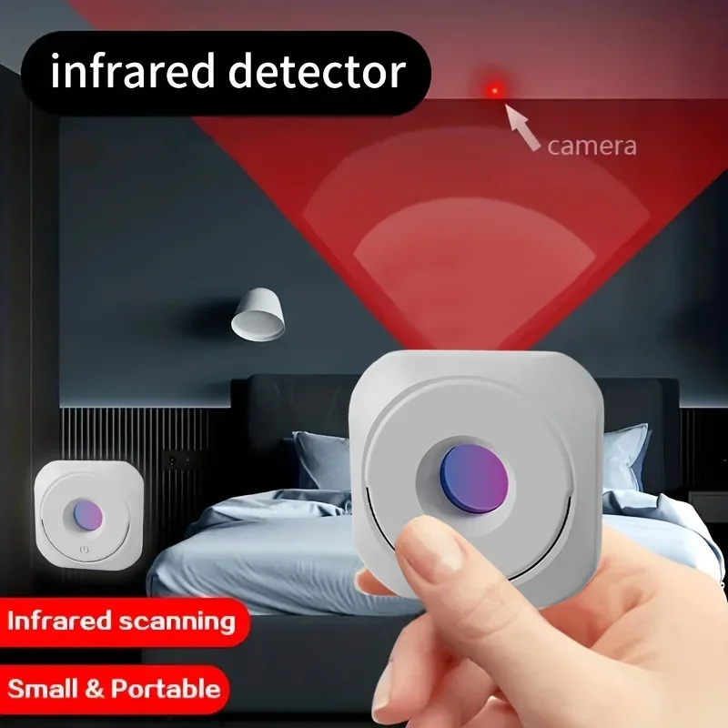 Infrared Camera Detector Anti-Peeping Camera Detector for Security Protection Mini Camera Lens Detect Gadget with LED Light