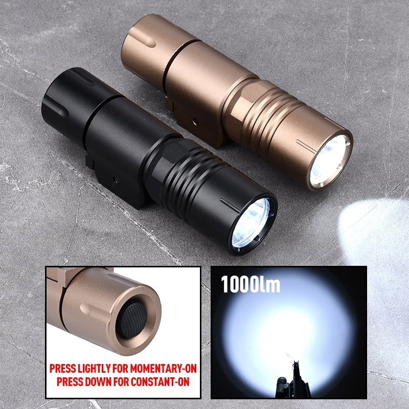 WADSN Airsoft PLH-V2 PLHV2 Tactical Flashlight 1000 Lumens High Power PDW350 Pistol Mini Weapon Scout Light for 20mm Gun Rail