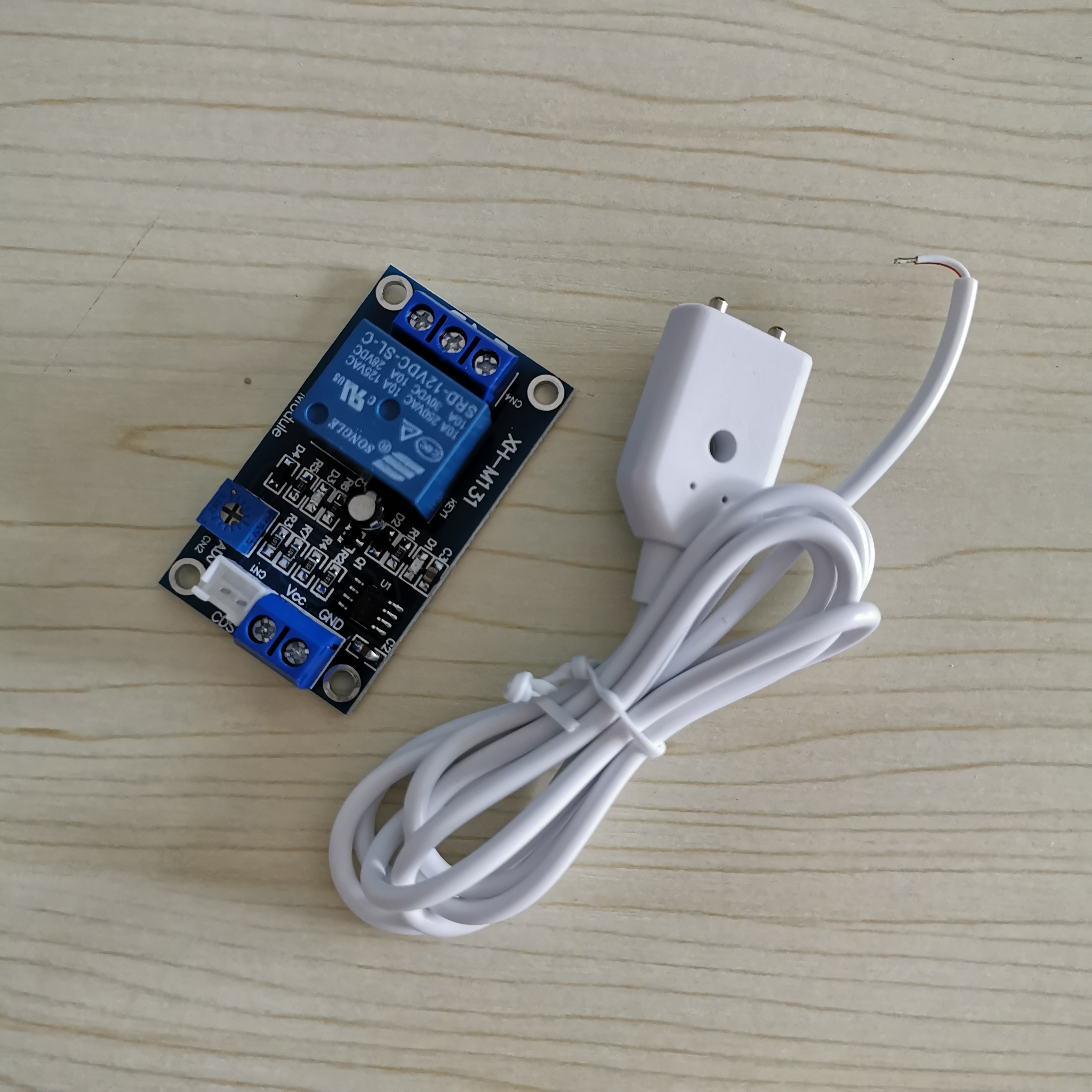 5V 12V Water Detector Relay Module Water Leakage Sensing Cable Water Leakage Alarm