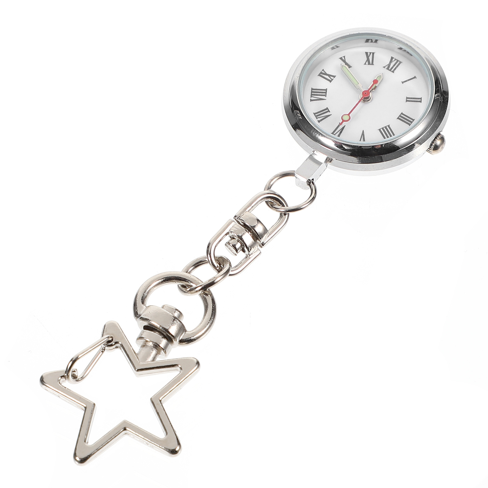 Nurse Watch Pocket for Nurses Fob Watches Male Nursing Student Pin Women Silver and