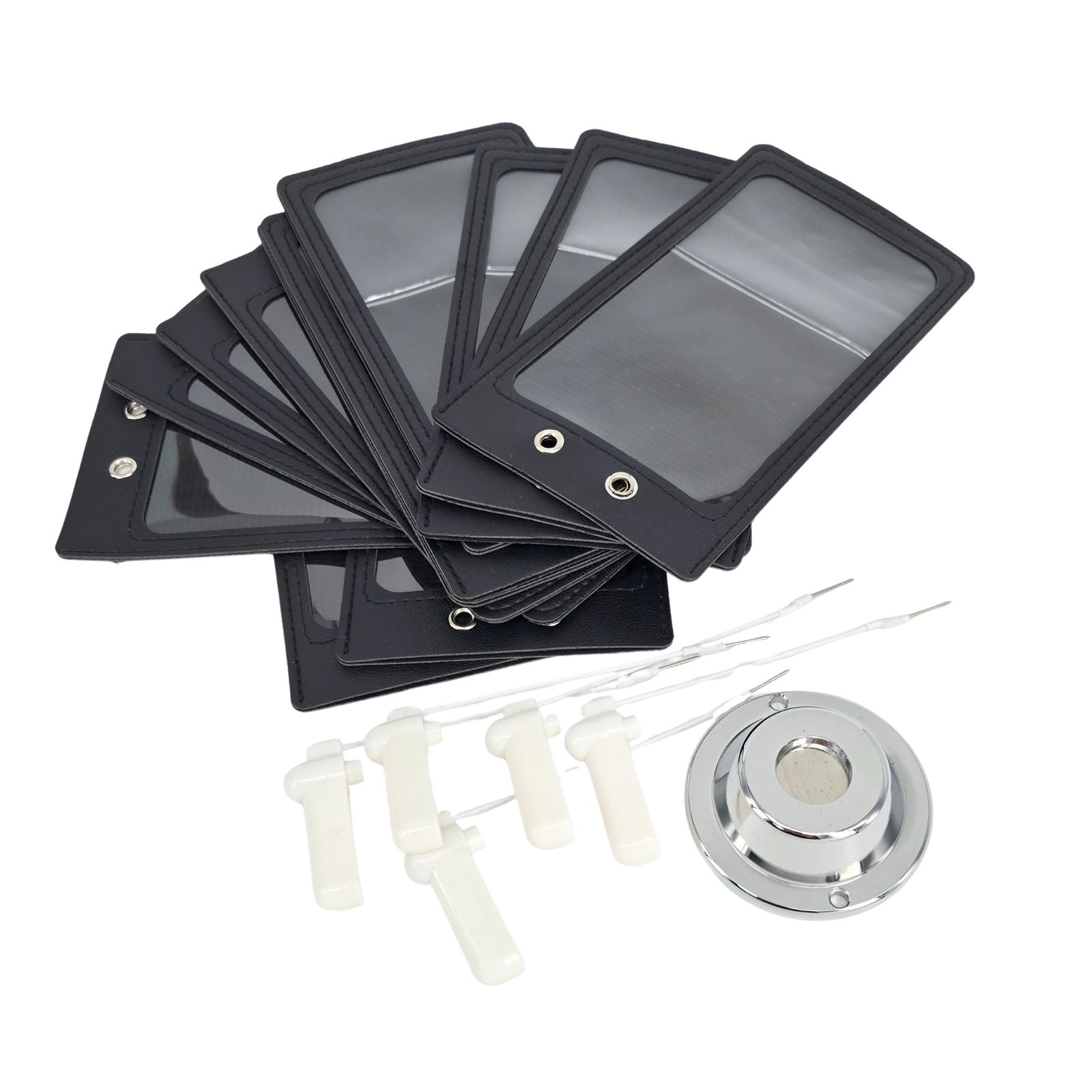 Universal Anti Camera Bag 50 Piece Black Color Leather Material With Magnetic Lock And Tool for Phone below 7"