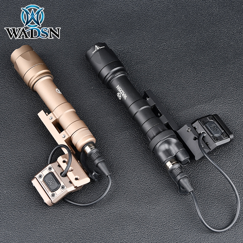 WADSN M600 M600C M600B Surefir SF Flashlight Offset Adaptive Tactical Hot Button Mount Base Hunting Weapon Lamp Fit 20mm Rail