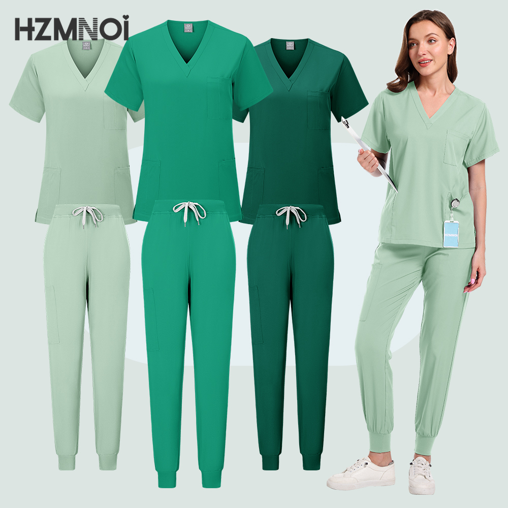 New Nurse Uniform Woman Hospital Doctor &#039;s Medical Sweatshirt Nursing Pants Unisex Workshop Uniforms Beauty SPA Work Clothes