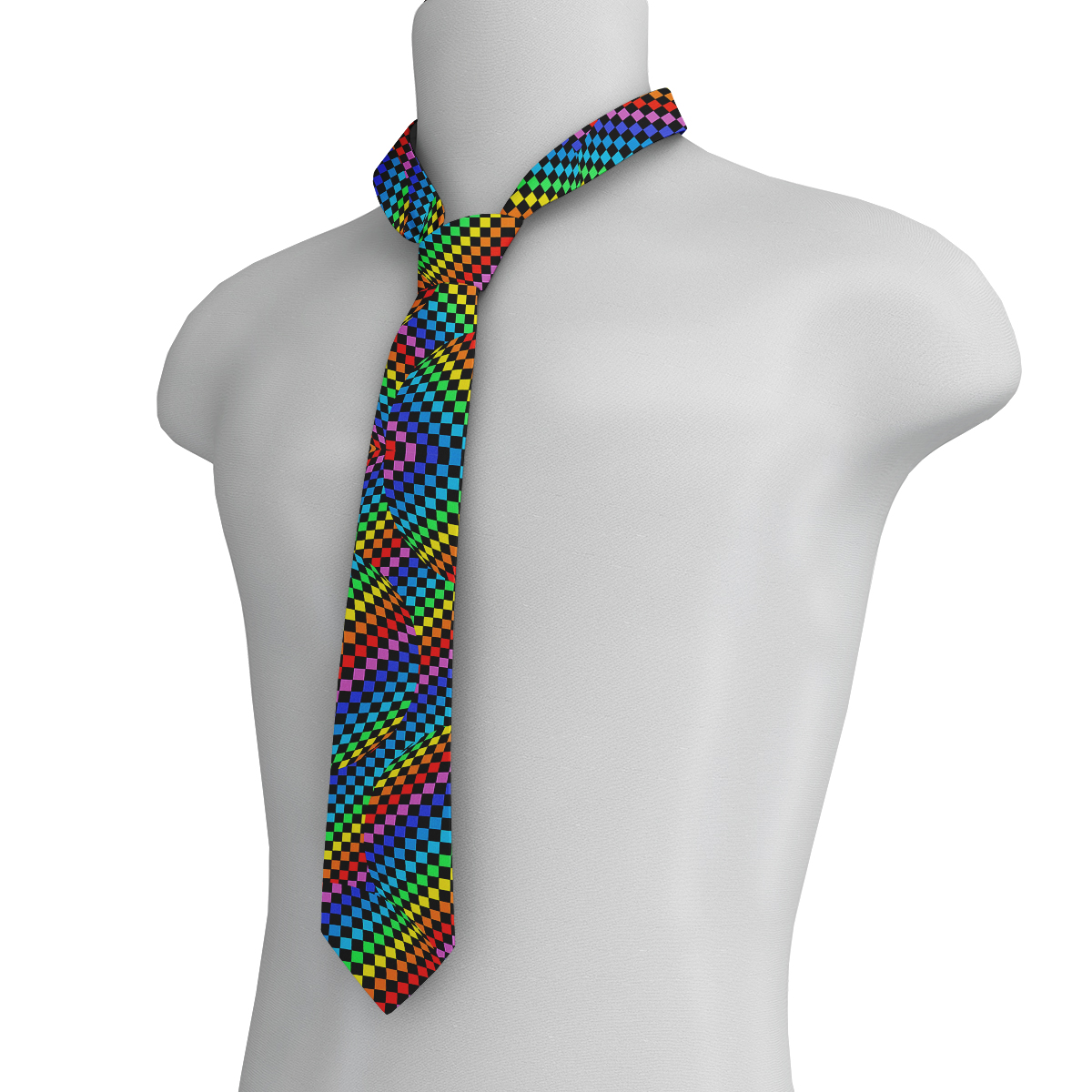 Fashion casual leopard print men&#039;s tie creative fun face printing tie unisex party slim polyester tie