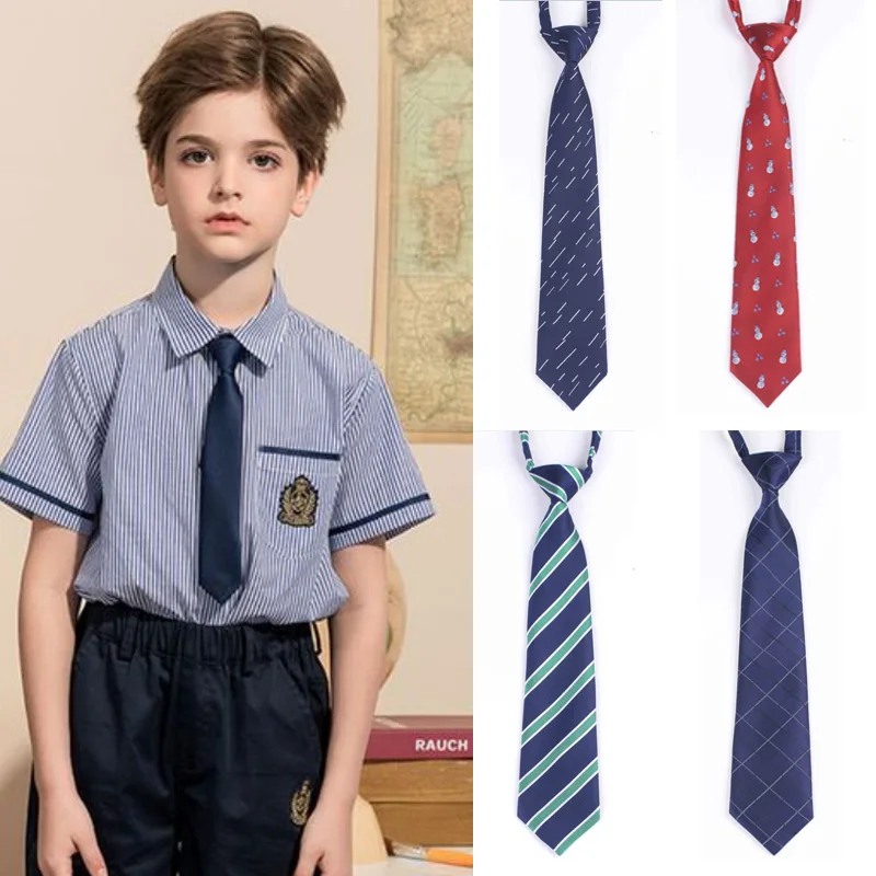 6-7cm/30cm Tie Kid Children Cartoon Cotton Linen Creativity Fun Gifts Men Lady Student Girls Korean Shirt Gravatas Rubber Tie