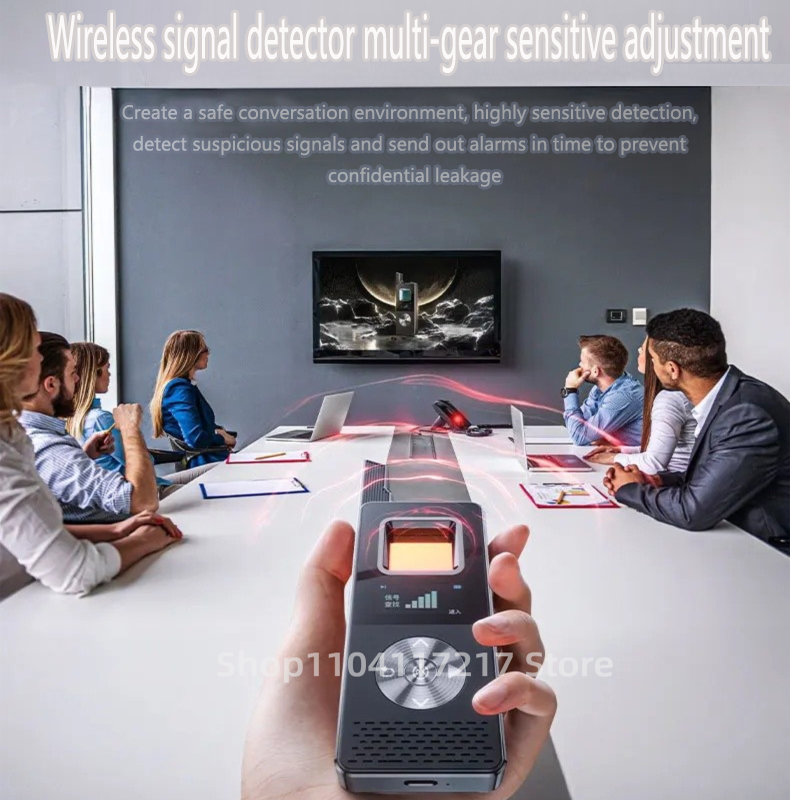 AI One-Click Automatic detector Camera GSM Audio Bug Finder Signal RF Tracker Multi-function Magnet GPS  Detector Wifi Bluetooth