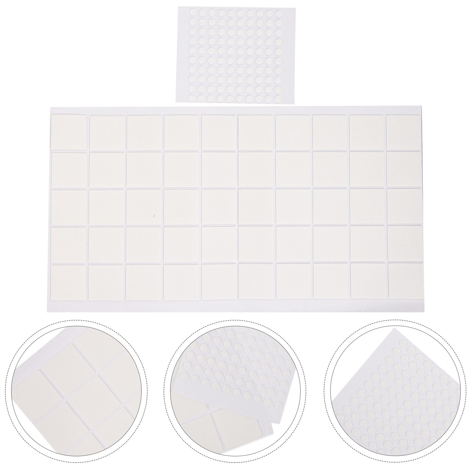 2 Sheets Transparent Double Sided Dot Stickers No Trace Adhesive Clear For Wall Hooks Posters Acrylic