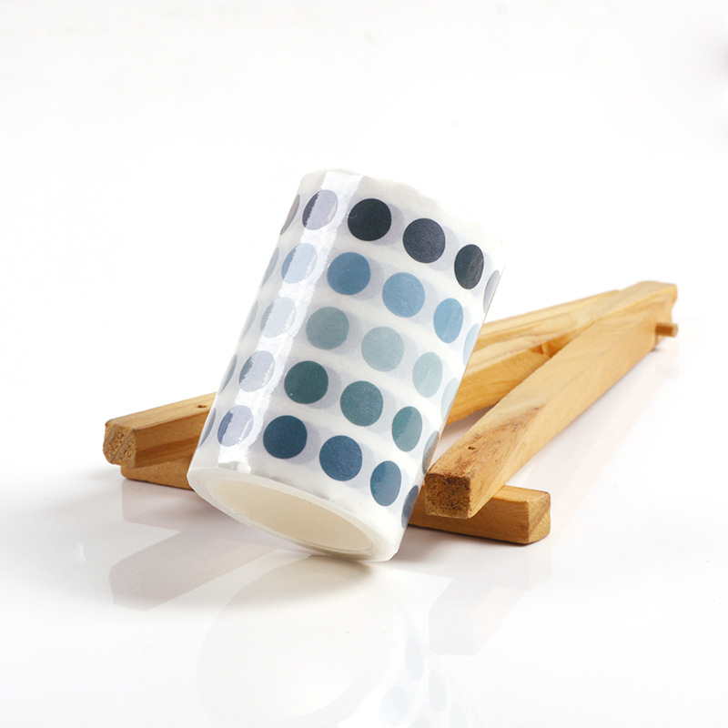 60mm*3m Dot Gradient Color and Paper Tape DIY Tent Material Stickers School Supplies  Stationery