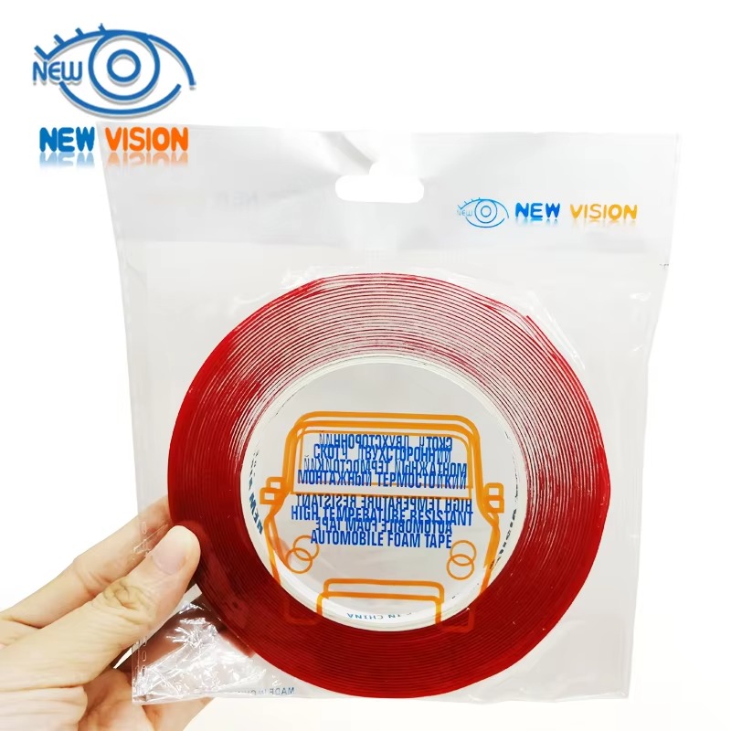 Ultra Thin Transparent Red Film Double Sided Tape With HighTemperature Resistance No Marks Glue Tapes Waterproof Adhesion Strong