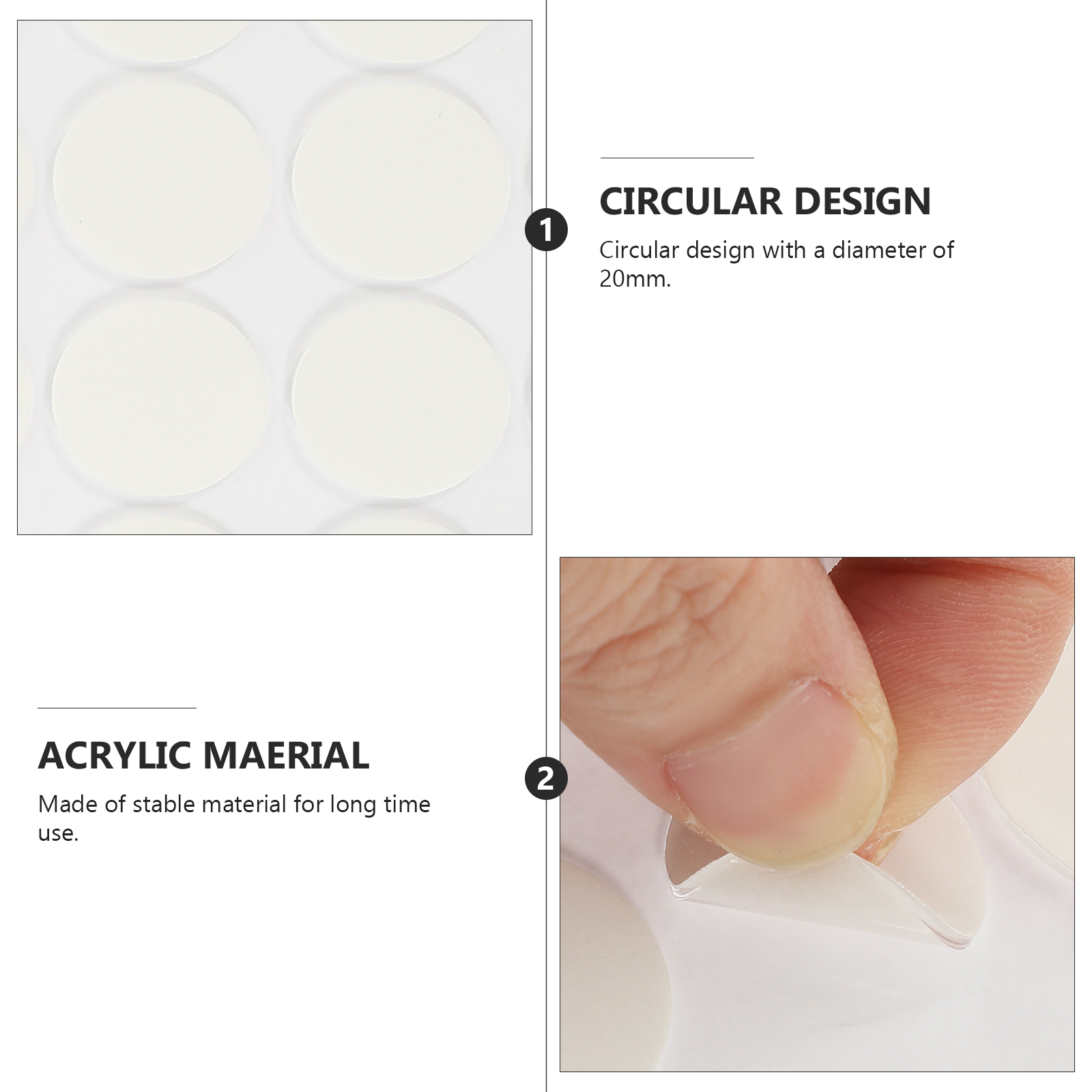 5 Sheets Clear Double Sided Adhesive Dots Removable Stickers Diy Decoration Wall Hooks Posters Paintings Fixing Tape Adhesives