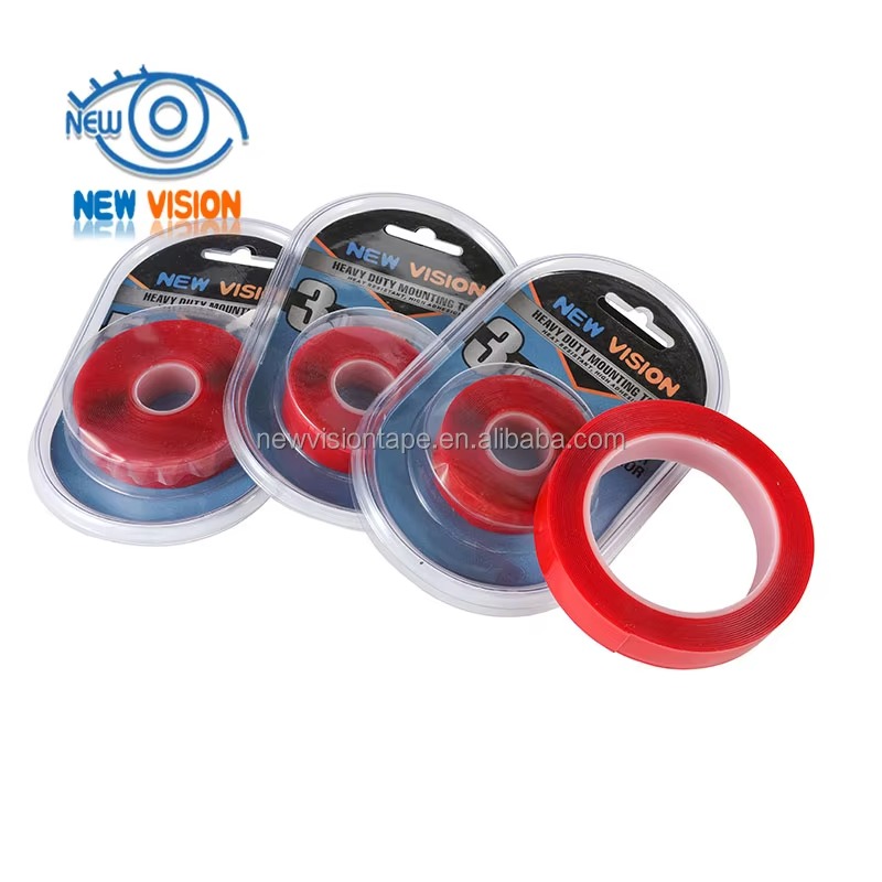 Ultra Thin Transparent Red Film Double Sided Tape High Temperature Resistance No Marks Acrylic Waterproof Adhesion Strong Adhes
