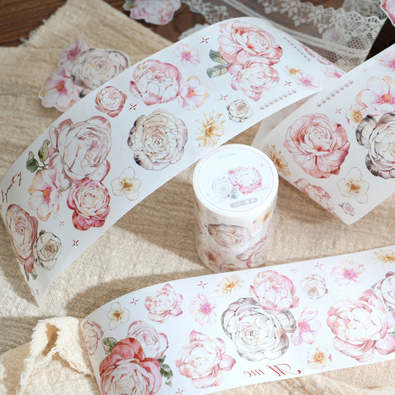 Mr. Paper, 200cm/roll, fresh floral Washi tape, scrapbook, notebook, photo frame, phone case, magazine decoration sticker