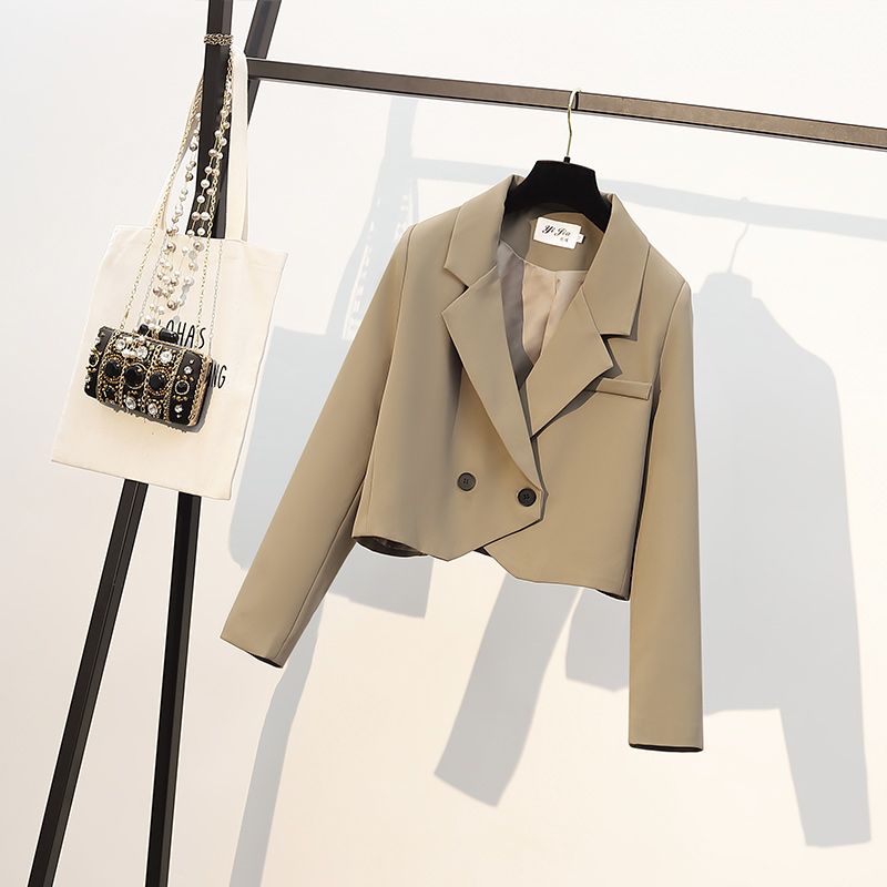 2025 Women&#039;s Blazers Spring and Autumn New Short Casual Slim Suit Solid Jacket Woman Blazer Femme