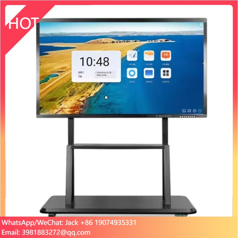 75 85 86 110 Inch 450nits Dual OS Smart Digital Board All In One Electronic Infrared Touch Screen Interactive Whiteboard