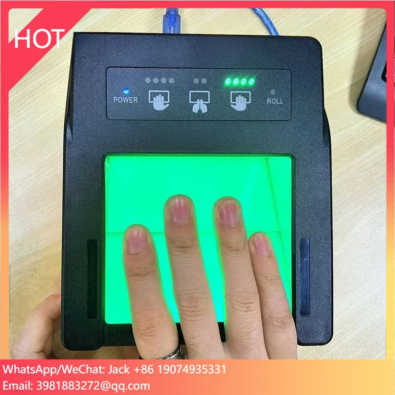 HFSecurity Match SDK Available FAP60 FBI 442 Fingerprint Reader Dual Finger Roll Finger Registration Fingerprint Scanner