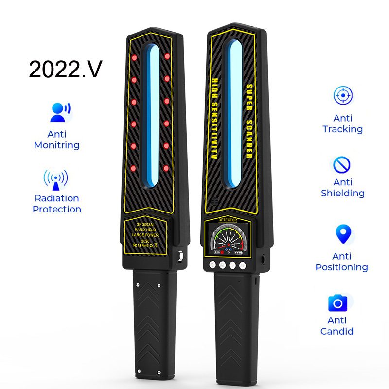 Anti-candid Detector Handheld GPS Smart AI Chip Detection Interference Wifi GSM Spy-cam Wireless Signal Mini Bug Finder