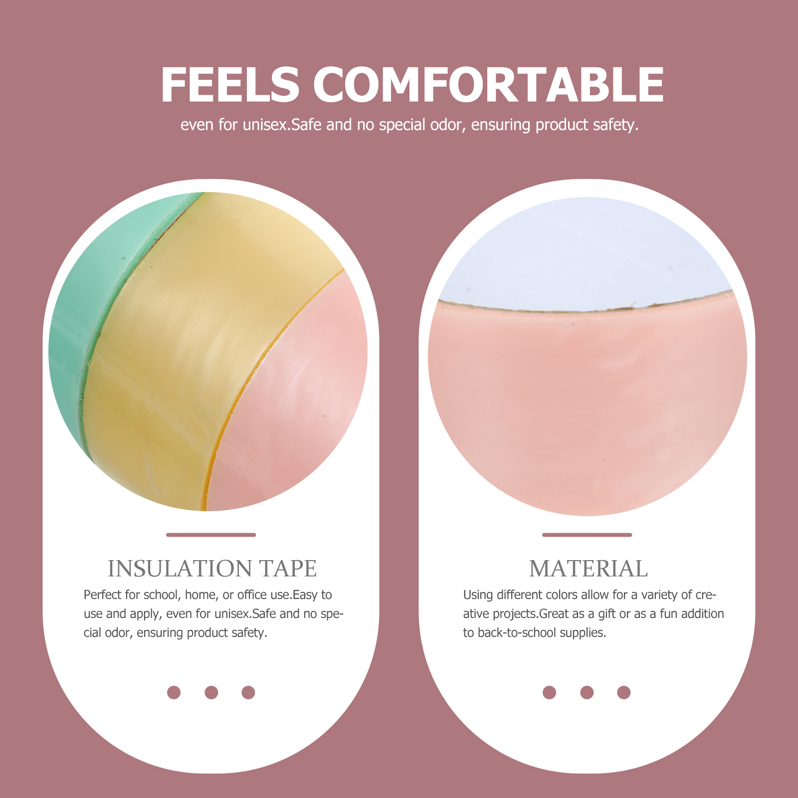 Scrapbook Tape Colorful Large Glue Coloured Easy to Tear Decompression Tapes Men and Women