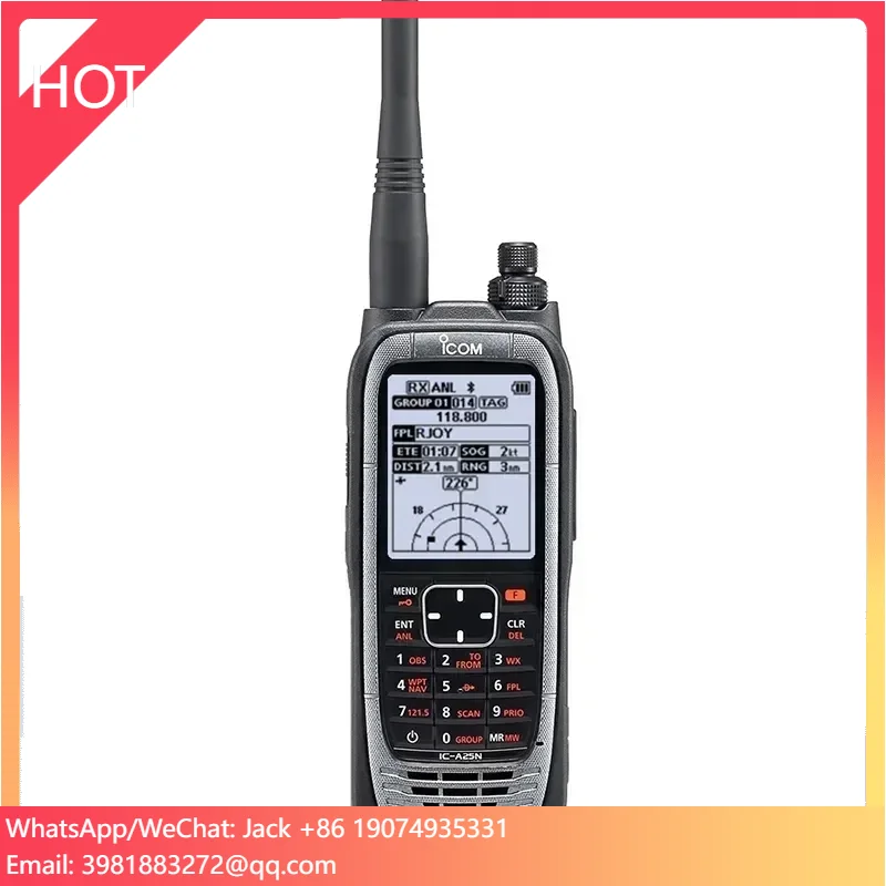 IC-A25N Handheld Mobile Radio Original Walkie-Talkie with GPS Bluetooth VOR Navigation 10km Talk Ran