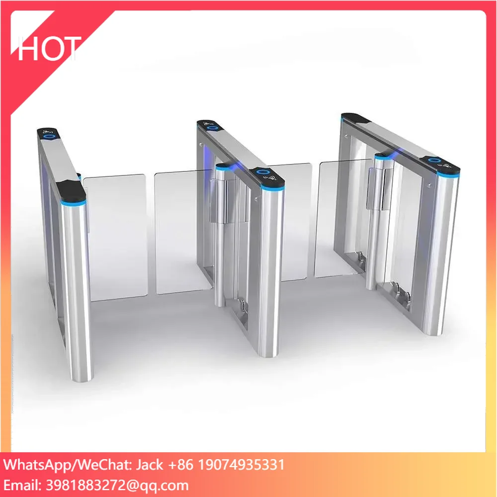 RFID Speed Gate VIP Entrance And Exit For Super Office Building Led Cylinder Swing Gate Turnstile