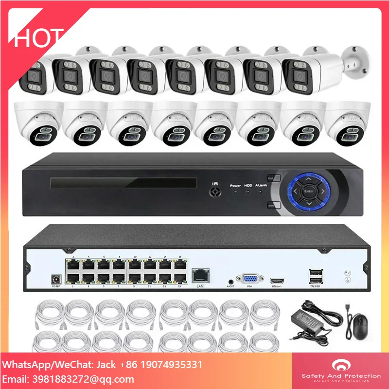Professional IMX415 8MP 16 Channel NVR CCTV Home Camera Full HD Security System 4K Motion Sensor Detection Kit Night Vision