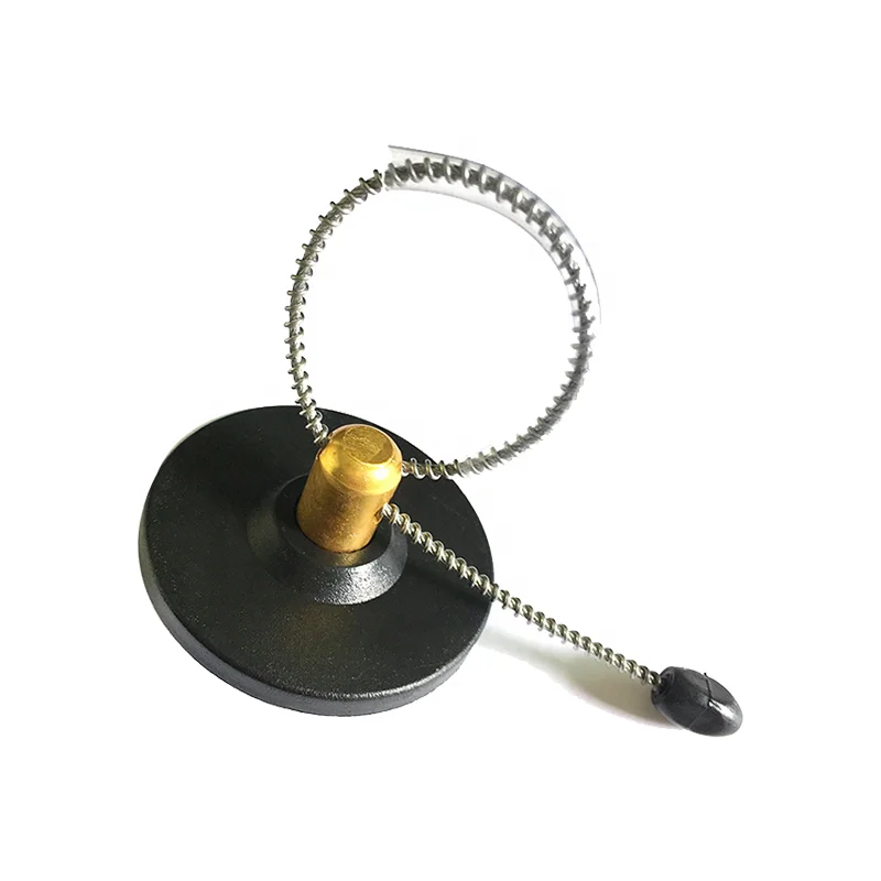 100 Pcs 8.2MHz Black ABS security tag for supermarket, Diameter 50mm Wine bottle tag EAS System RF Hard Tag for Wine Shop
