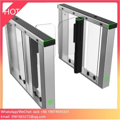 Quick Pass Door WB-SG26 Stainless Steel RFID smart speed gate turnstile qr code swing barrier for pedestrian access control
