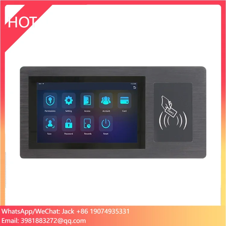7 Inch Wireless Wifi Door Apartment Smart Access Control System With Nfc Rfid Fingerprint Scanner Touch Screen