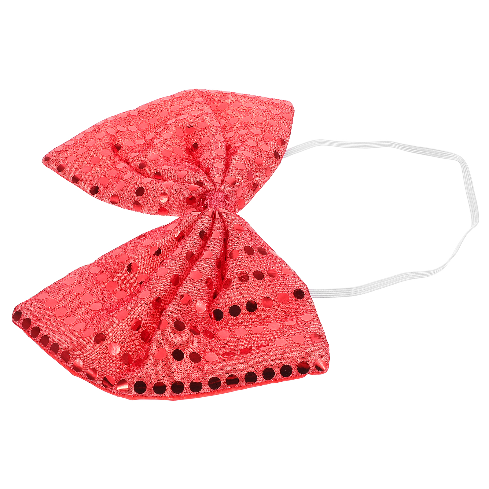 Sequin Bow Tie Oversized Ties for Men Pre-tied Makeup Hair Clown Sequins Halloween