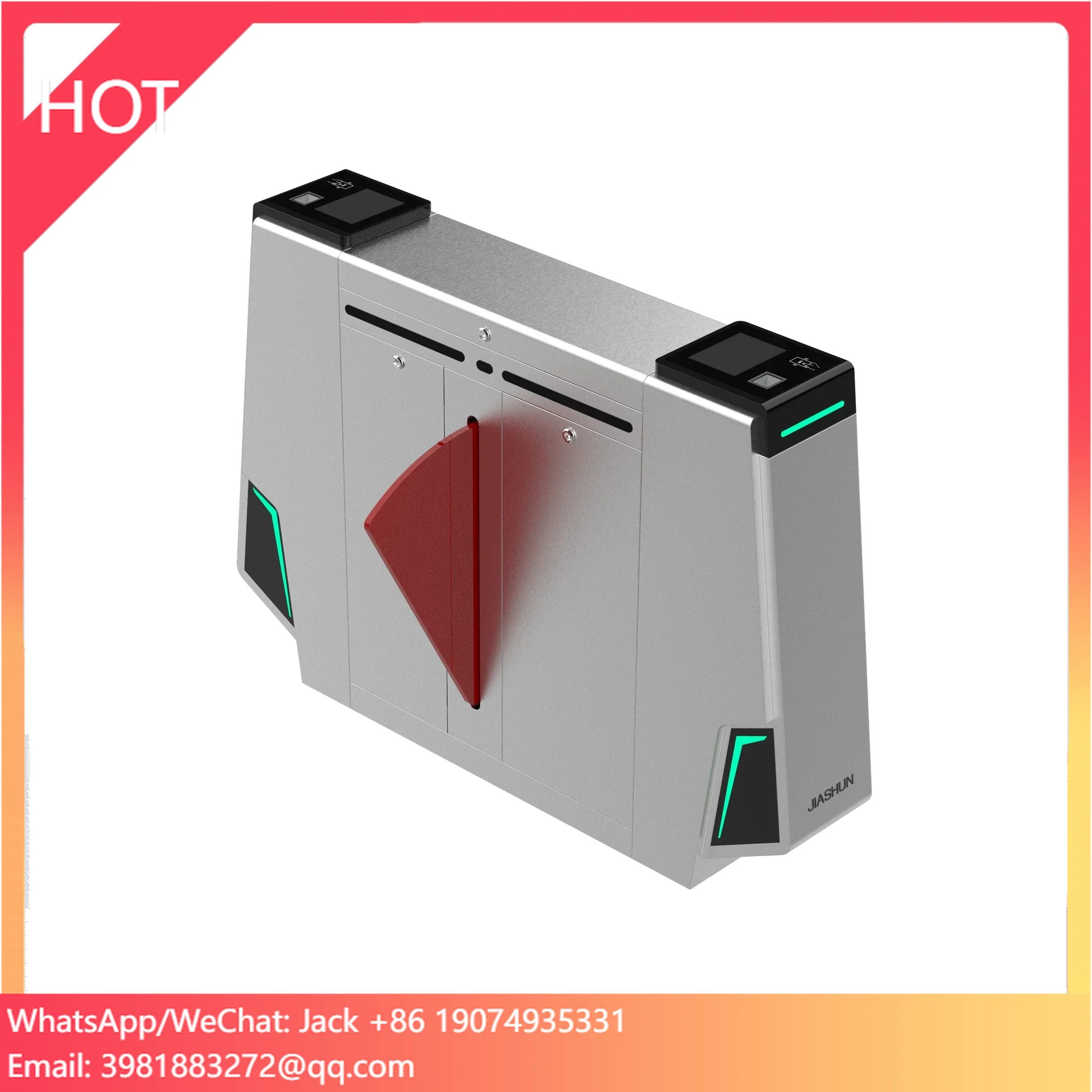 Self-service Ticketing System Waterpark Entrance Flap Barrier Gate QR Code Access Control Ticket Turnstile