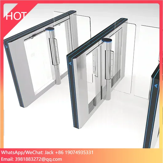 automatic security gate high speed gate QR code access control swing barrier