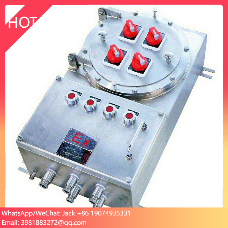 Free Samples Wall Mount Outdoor IP66 Explosion Proof Electrical Control Panel Box Explosion-Proof Stainless Steel Control Box